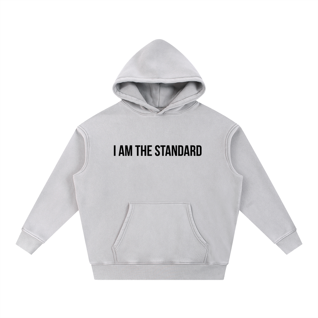 I'm The Standard Snow Wash Fleece Oversize Hoodie
