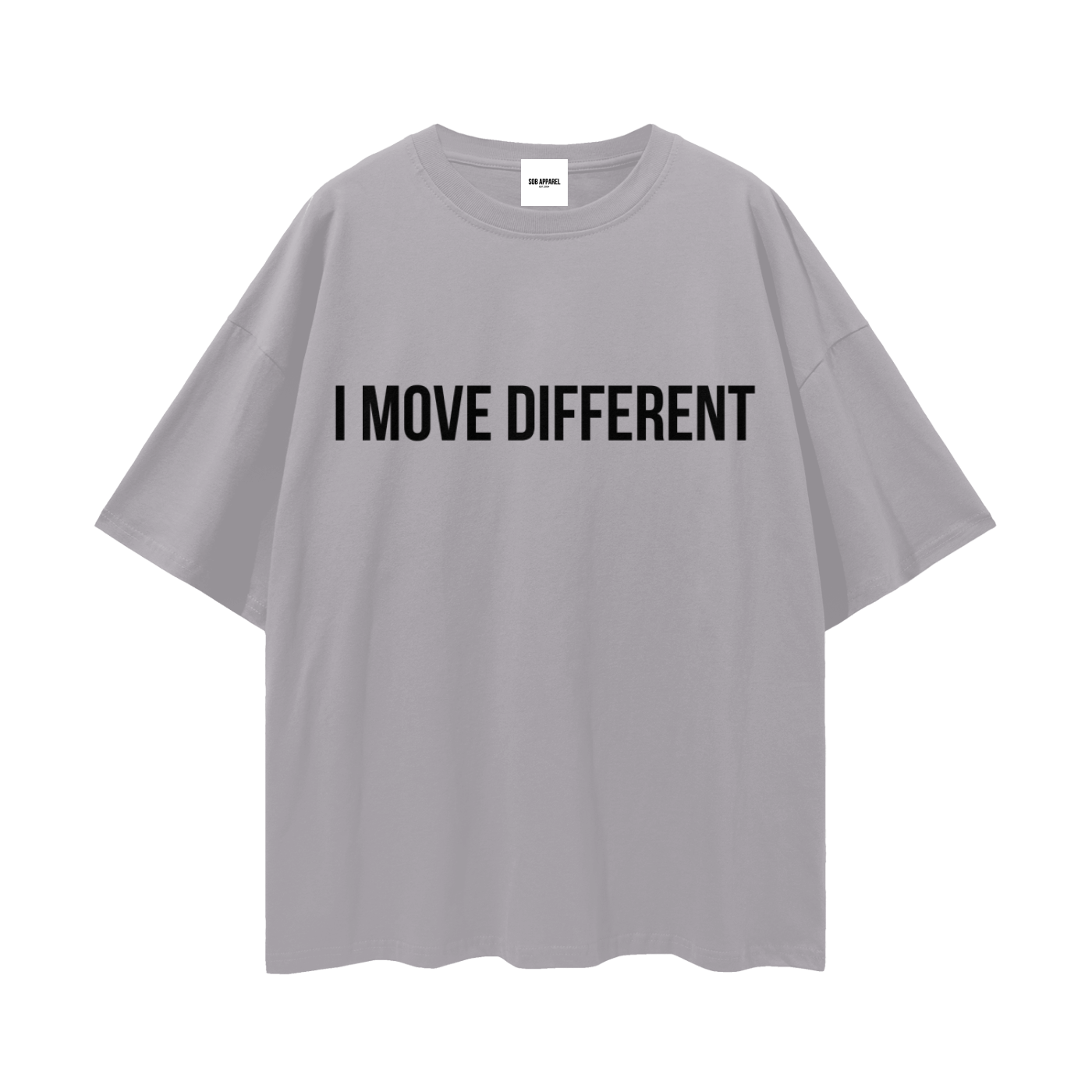 I Move Different Streetwear Loose Drop Shoulder T-Shirt