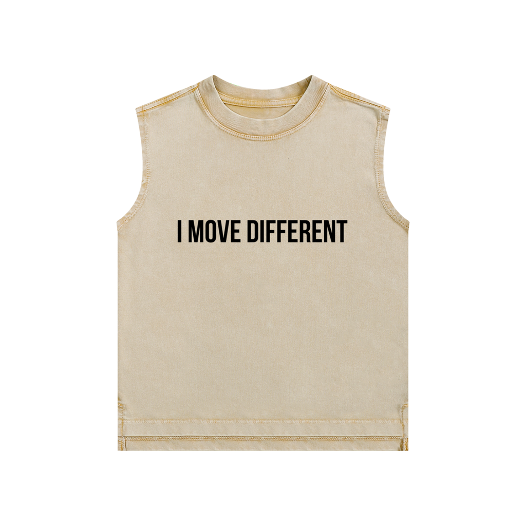 I Move Different Snow Washed Kids' Tank Top