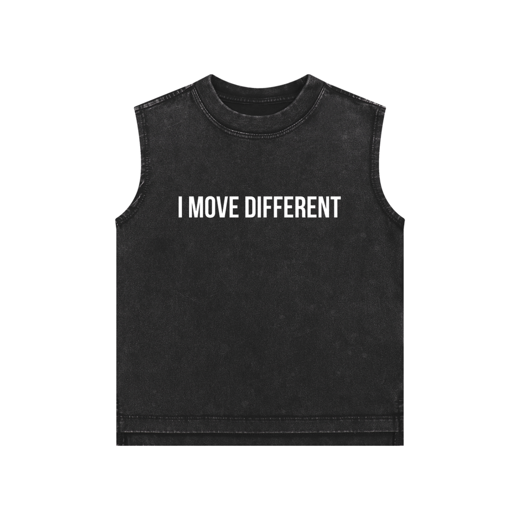 I Move Different Snow Washed Kids' Tank Top