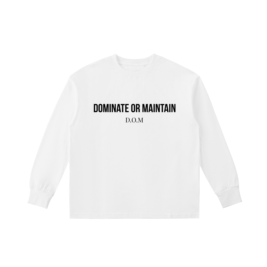 Dominate Or Maintain Kids' Quick-Dry Cotton Long-Sleeve Tee