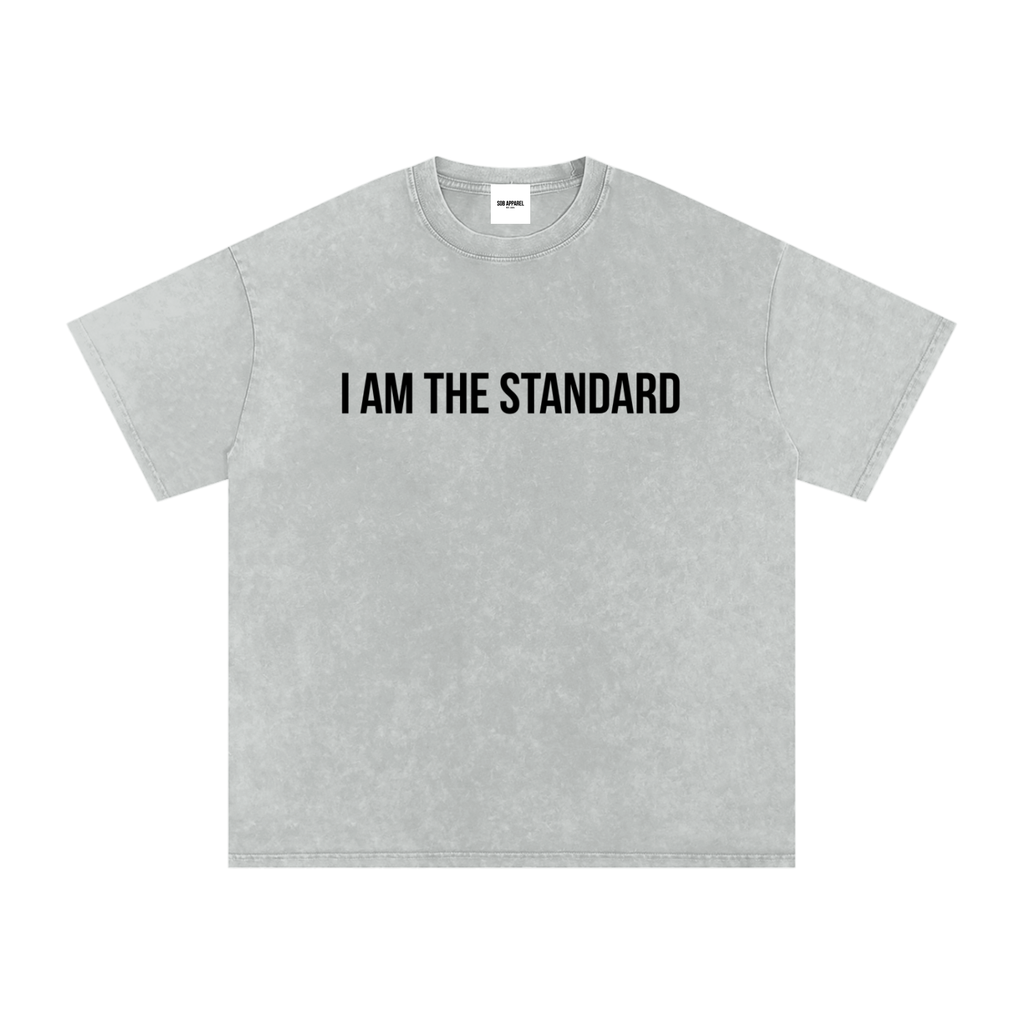 I'm The Standard Snow Washed Oversized Cotton T-Shirt