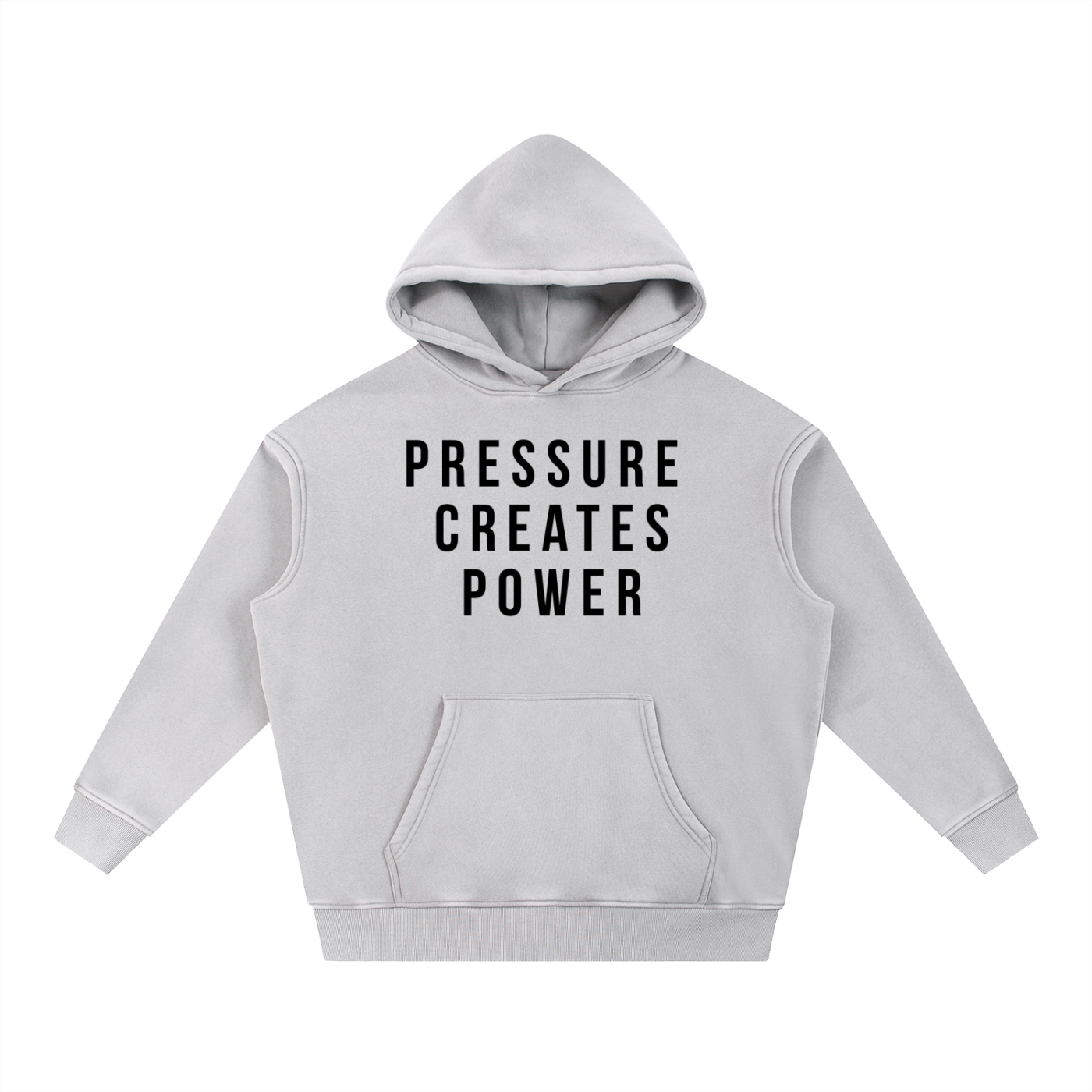 Pressure Creates Power Snow Wash Fleece Oversize Hoodie