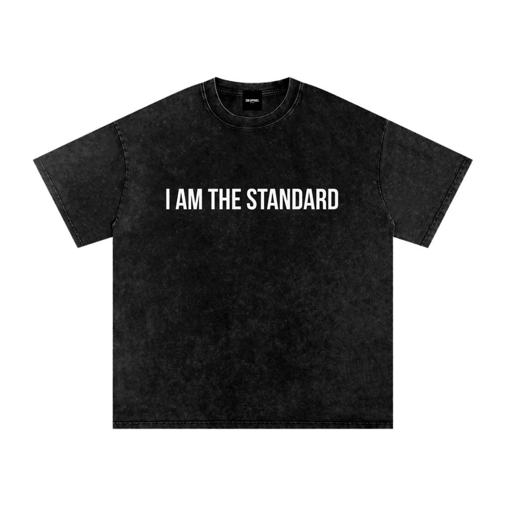I'm The Standard Snow Washed Oversized Cotton T-Shirt