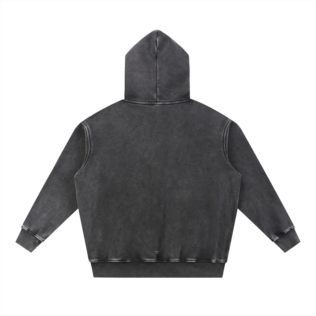 Pressure Creates Power Snow Wash Fleece Oversize Hoodie