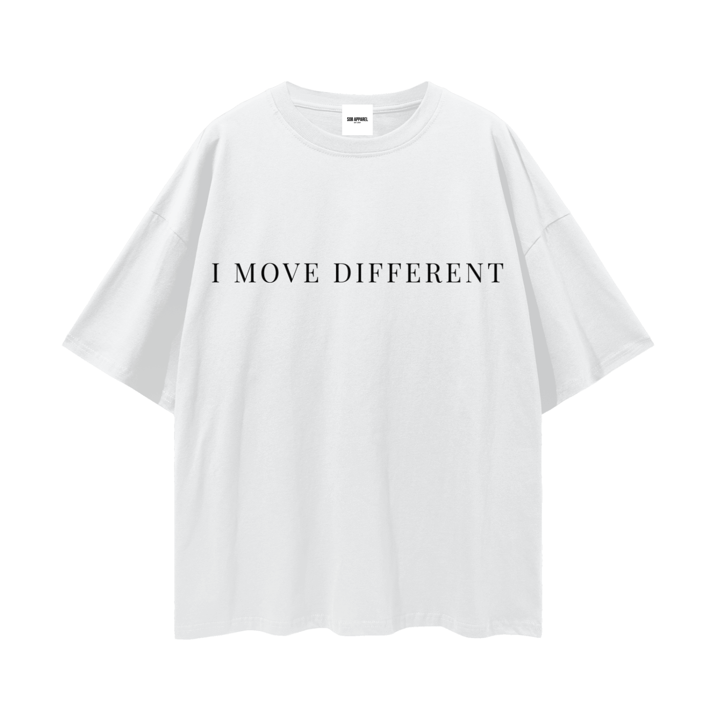 I Move Different Streetwear Loose Drop Shoulder T-Shirt