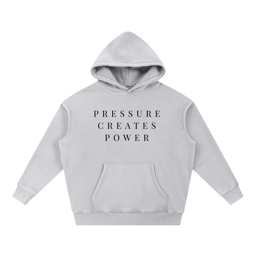 Pressure Creates Power Snow Wash Fleece Oversize Hoodie