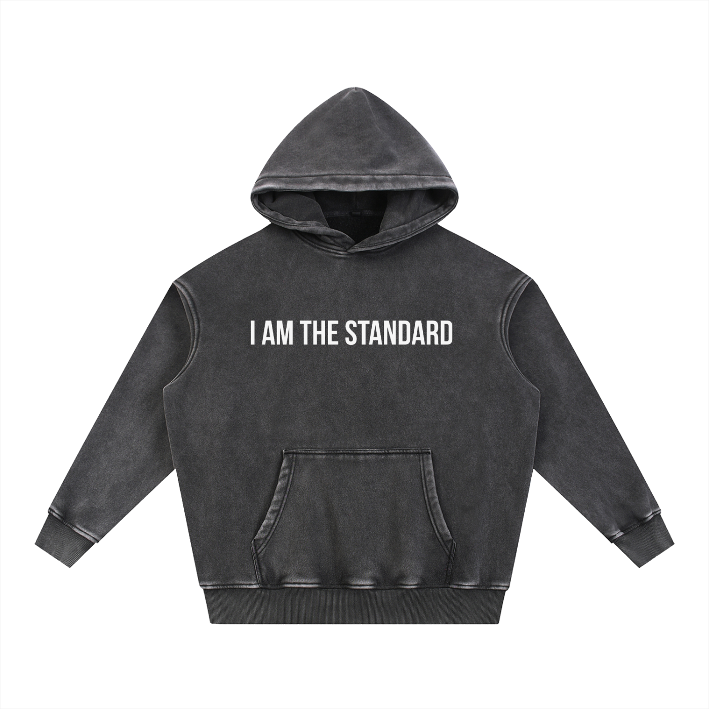 I'm The Standard Snow Wash Fleece Oversize Hoodie